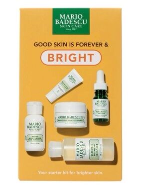 NIB Mario Badescu Good Skin Is Forever & Bright Starter Kit - 5 Pc Set